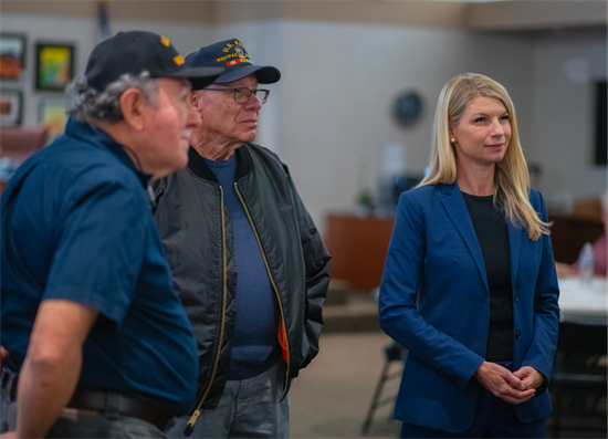 Rep. Pettersen and veterans